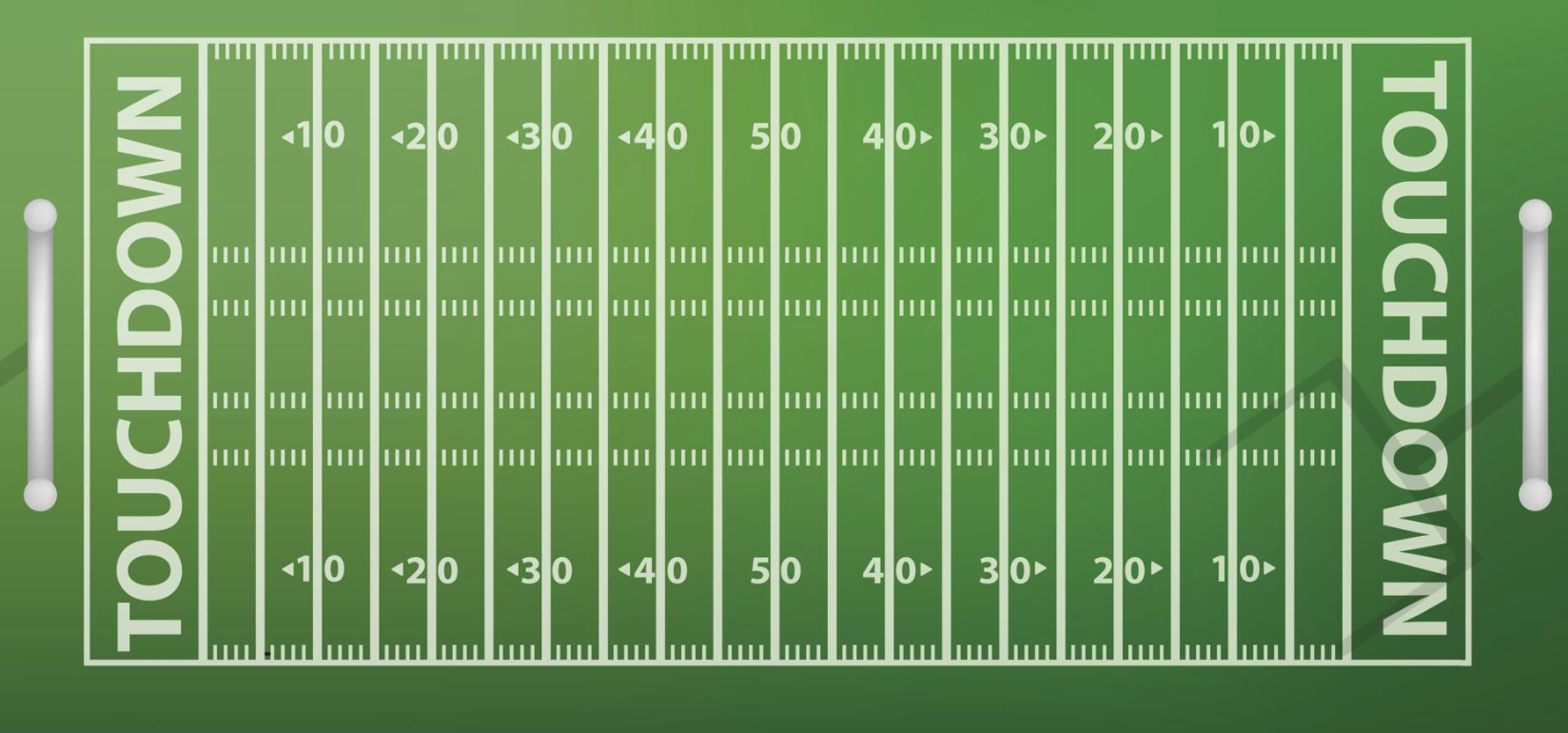 American football field line diagram